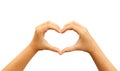 Heart hands Royalty Free Stock Photo