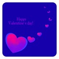 Heart Valentine`s day card background pattern vector illustration images Royalty Free Stock Photo