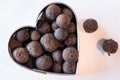 Whole Allspice in a Heart Shape Royalty Free Stock Photo