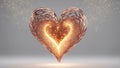 heart of the heart A fire heart that sparkles with joy Royalty Free Stock Photo