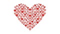 Heart of Hearts Pattern Royalty Free Stock Photo