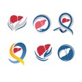 Heart Helth logo illustration Royalty Free Stock Photo
