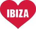 Heart with Ibiza