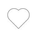 Heart icon. Element of cyber security for mobile concept and web apps icon. Thin line icon for website design and development, app