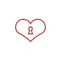 Heart icon graphic design template vector illustration Royalty Free Stock Photo