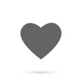 Heart icon, logo on white