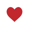 Heart icon love symbol. Vector illustration, flat design Royalty Free Stock Photo