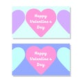 Heart icon pattern background vector illustration with two different color for celebrate your valentine`s day
