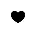 Heart icon representing love, affection, or favorite items in a simple, iconic design for digital use Royalty Free Stock Photo