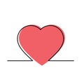 Heart icon. heart symbol  vector Royalty Free Stock Photo