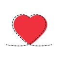 Heart icon. heart symbol  vector Royalty Free Stock Photo