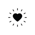 Heart icon. heart symbol  vector Royalty Free Stock Photo