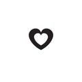 Heart icon in trendy flat style isolated on background. Heart icon page symbol for your web site design Heart icon logo, Royalty Free Stock Photo
