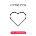 Heart icon vector