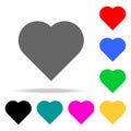 Heart Icon web. Love symbol. Valentine's Day sign, emblem. Elements in multi colored icons for mobile concept and web apps. Icons