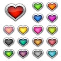 Heart icons