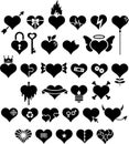 Heart icons