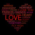 Heart illustrated by words