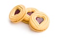 Heart jelly cookies.