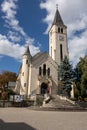 Heart of Jesus Church Tokaji Jezus szive templom in the center of Tokaj wine region Royalty Free Stock Photo