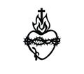 Heart Jesus Icon, Sign and Symbol