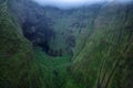 The Heart of Kauai: Mount Waialeale Crater and the Weeping Wall Royalty Free Stock Photo