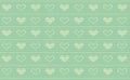 Heart Knit Pattern Vector, Light Green Embroidery Background, Handcraft Endless design