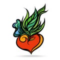 Heart leaf colorful Royalty Free Stock Photo