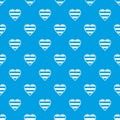 Heart LGBT pattern seamless blue