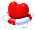 Heart in a lifesaver