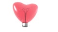 Heart Light Bulb