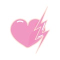 Heart lightning girl power