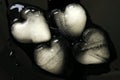 Heart like ice cubes Royalty Free Stock Photo