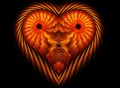 Fiery Lion Heart
