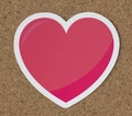 Heart like love romance icon