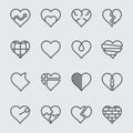 Heart line icon Royalty Free Stock Photo