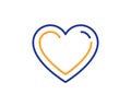 Heart line icon. Love sign. Vector Royalty Free Stock Photo