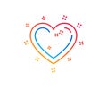 Heart line icon. Love sign. Vector Royalty Free Stock Photo