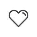 Heart line simple icon Royalty Free Stock Photo