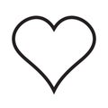 Heart linear icon, love icon