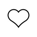 Heart, linear icon. One of a set of linear web icons