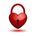 Heart on a lock Royalty Free Stock Photo