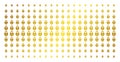 Heart Lock Gold Halftone Matrix Royalty Free Stock Photo