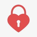 Heart lock icon