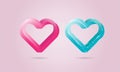 Heart Logo design vector template. Royalty Free Stock Photo