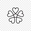 Heart logo vector icon Royalty Free Stock Photo