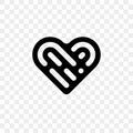 Heart logo vector icon Royalty Free Stock Photo
