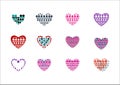 Heart love circle dot logo