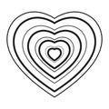 Heart love frame icon Royalty Free Stock Photo