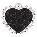 Heart love frame icon Royalty Free Stock Photo
